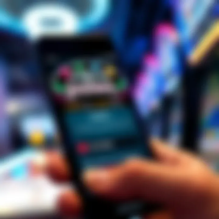 Smartphone displaying Fair Go Pokies app interface highlighting responsible gaming features
