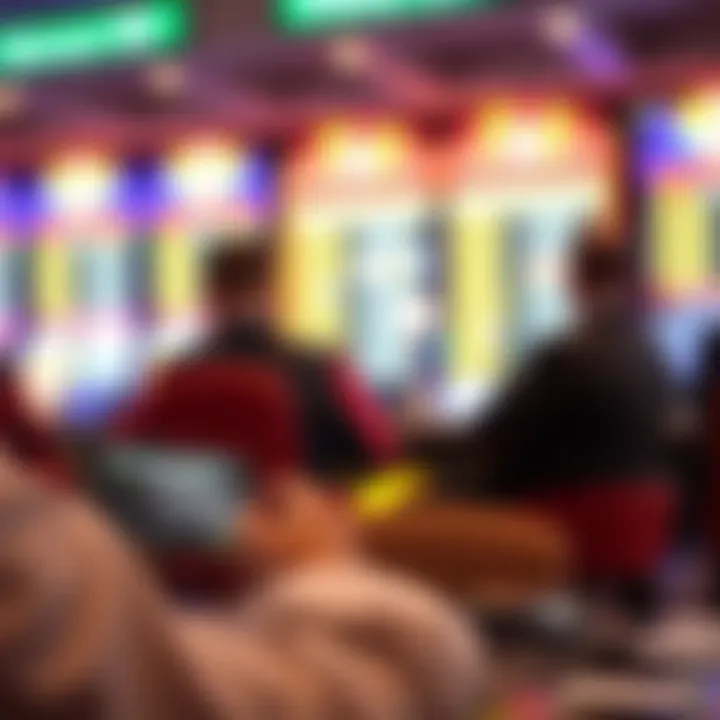 Illustration of a player reviewing terms and conditions on a digital device for a casino promotion