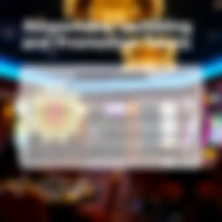 Conceptual graphic showing responsible gambling with clear terms and conditions surrounding a casino promotion