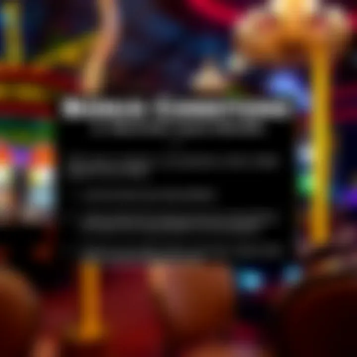 Graphic depicting terms and conditions of casino bonuses with tips for maximizing benefits