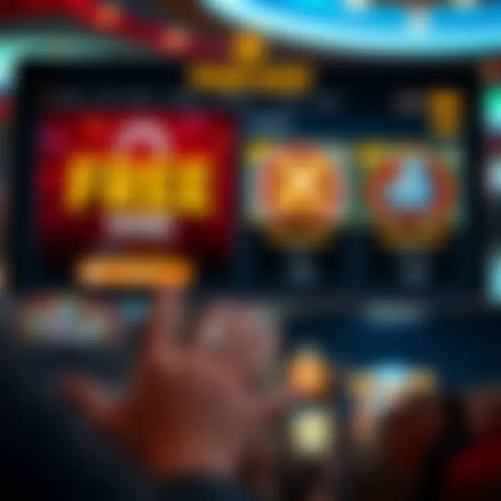 Digital interface showing available free spin bonuses on Fair Go Casino platform