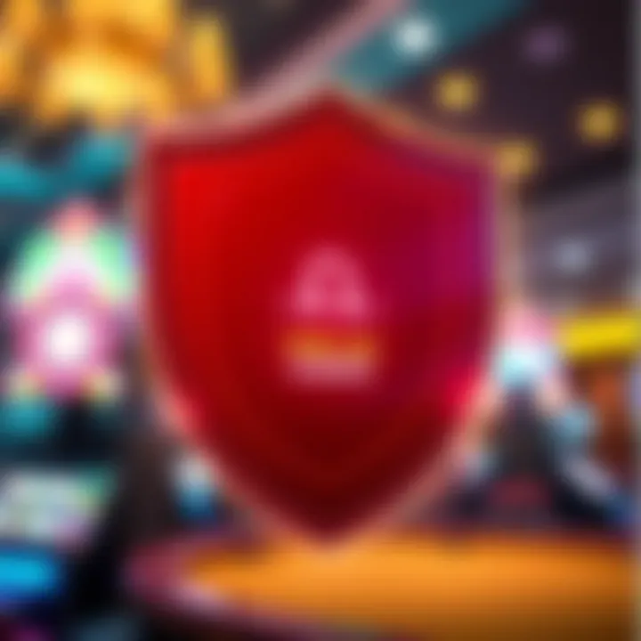 Secure digital shield symbol highlighting the safety and protection features of the Fair Go Casino app