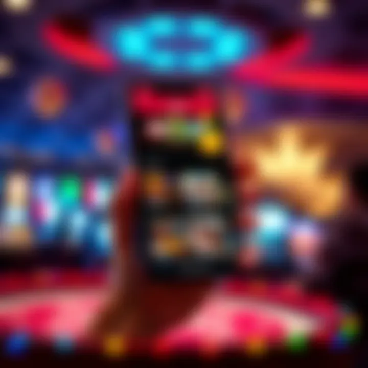 Mobile phone showing Fair Go Casino app with user-friendly navigation