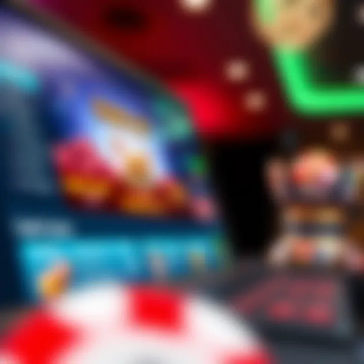 Illustration of online casino dashboard with bonus claim options highlighted