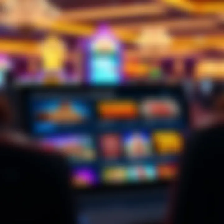 User interface of online casino showing available slot games for free spins selection