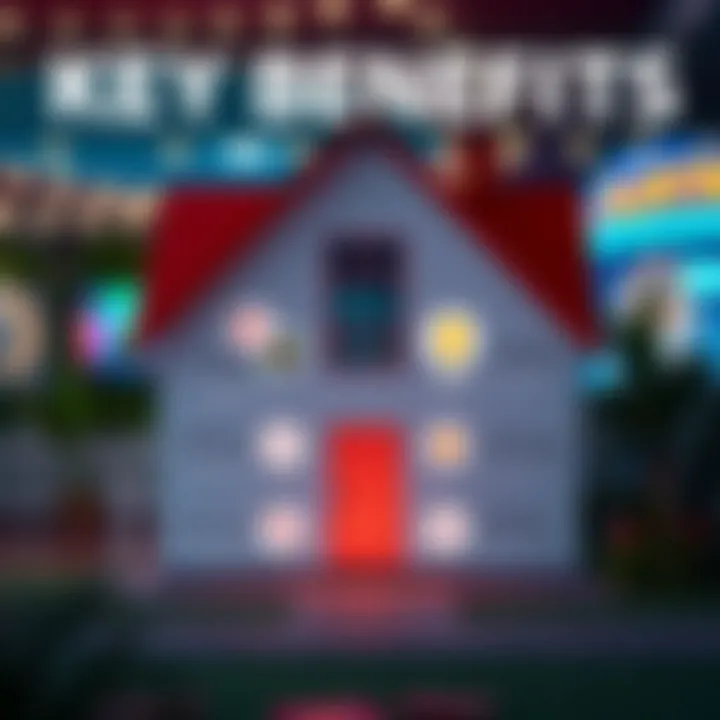 Illustration showing a house with energy icons representing Alinta's Fair Go 40 offer benefits