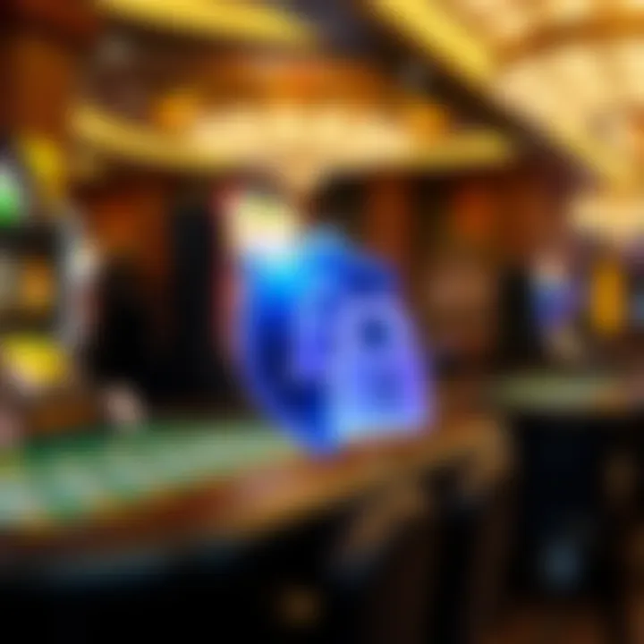 Illustration depicting secure access to CDK Fair Go Online with shield and lock icons