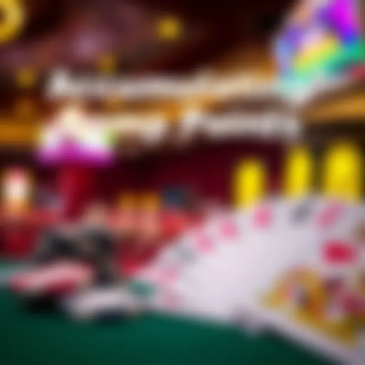 Graphic showing accumulation of comp points with casino chips and cards