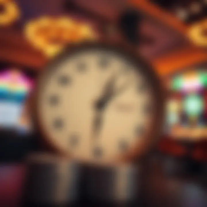 Clock displaying time with financial documents in the background to represent approval duration