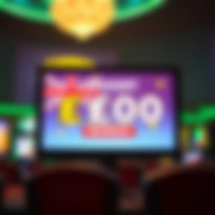 Illustration showing a digital casino bonus offer on a screen with Australian dollar symbols
