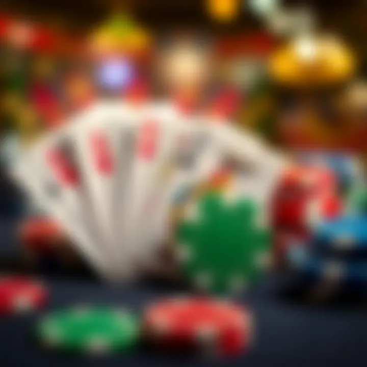 Overview of FairGo Casino Bonuses for Australian Players Colorful casino chips and playing cards representing FairGo Casino bonuses