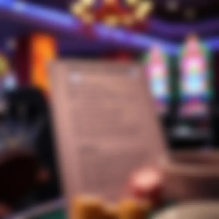 Terms and Conditions Checklist for Casino Bonuses Graphic showing terms and conditions checklist for casino bonuses