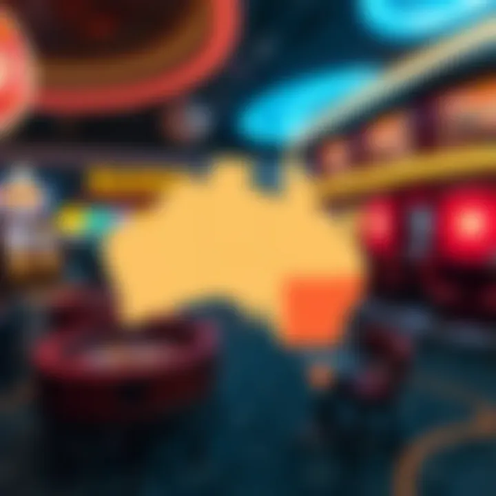 Map of Australia highlighting restricted access areas for Fair Go Casino