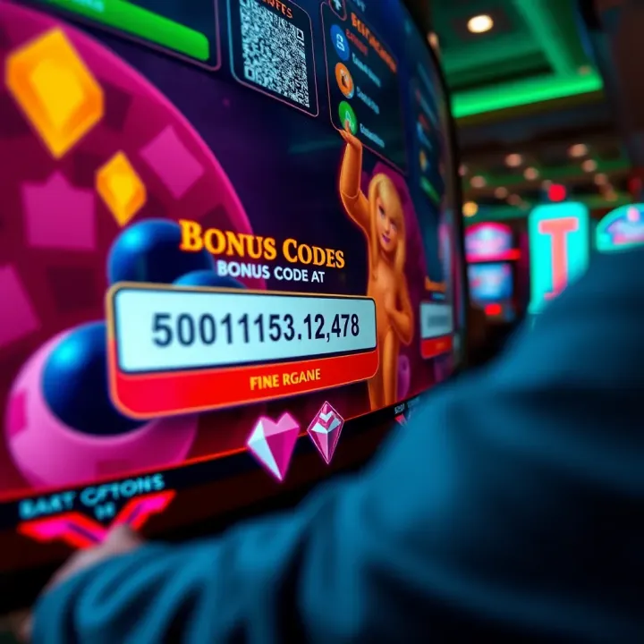Digital interface showing a player entering a bonus code to unlock casino rewards