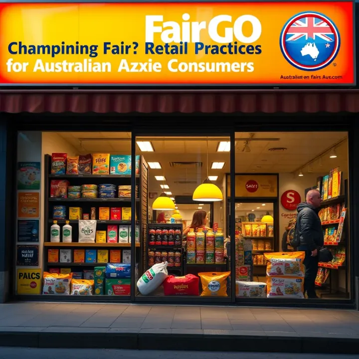 Storefront displaying products with Australian made labels to promote local retail