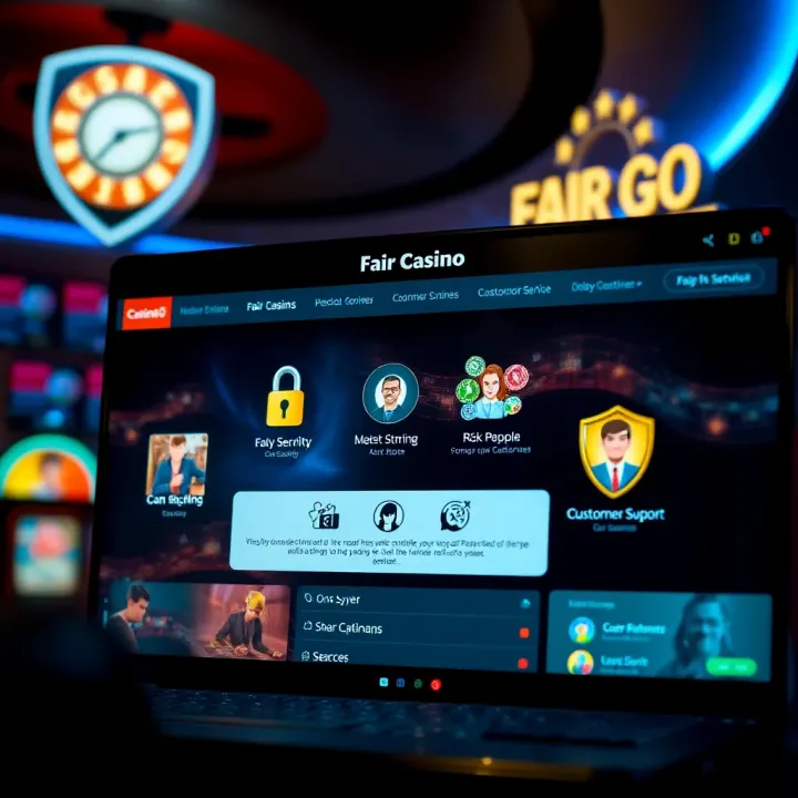 Fair Go Australia Casino Security and Customer Service Features Secure online casino platform with verified security features and customer support icons