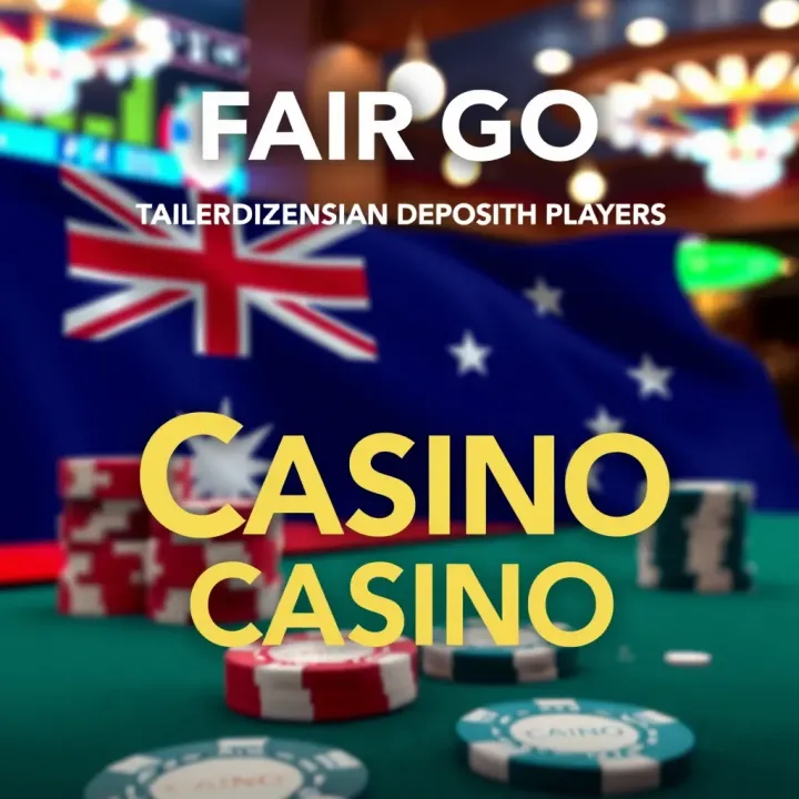 Graphic showing Australian flag with casino chips and promotional text