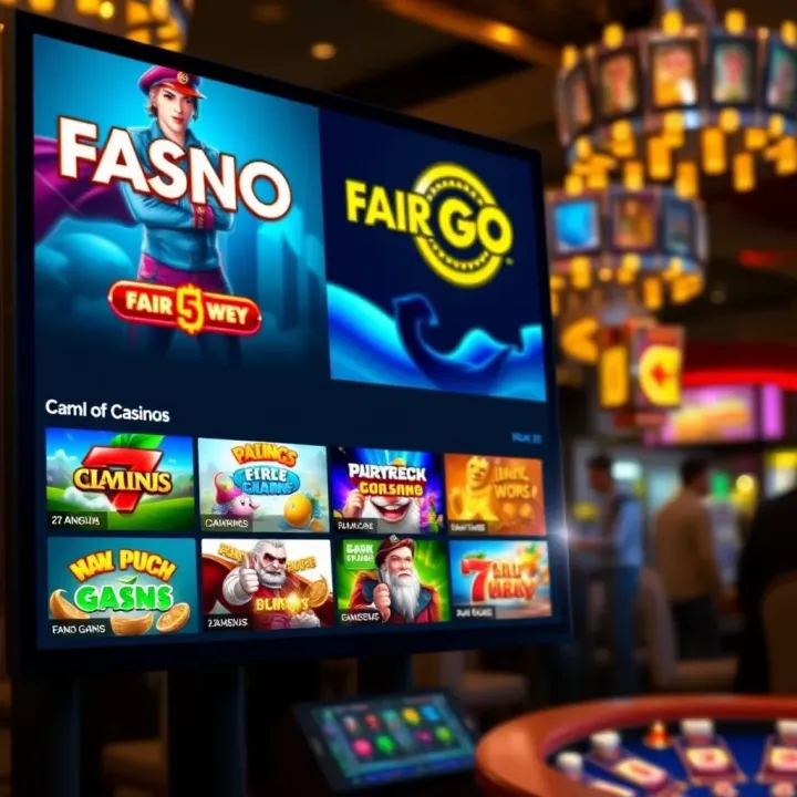 Screenshot showcasing the diverse game selection available at Fair Go Casino for Australian players