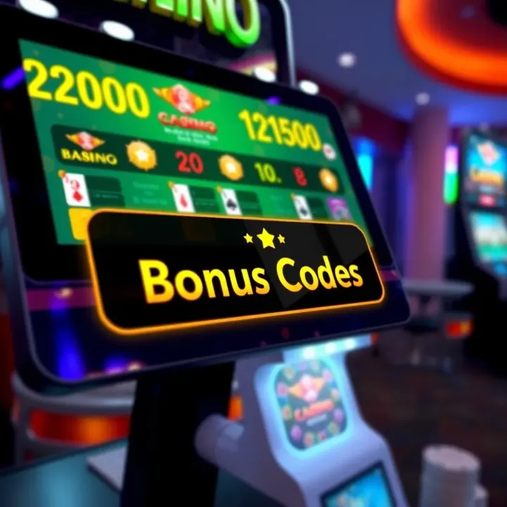 Illustration of a digital casino interface highlighting bonus code entry