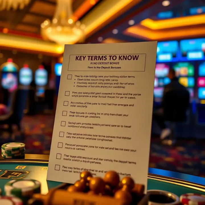 Key Terms to Know for No Deposit Bonus at Fair Go Casino Checklist highlighting important terms and conditions for casino bonuses