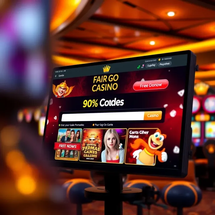 Fair Go Casino Bonus Code Entry and Promotions Fair Go Casino interface displaying bonus code entry section with highlighted promotions