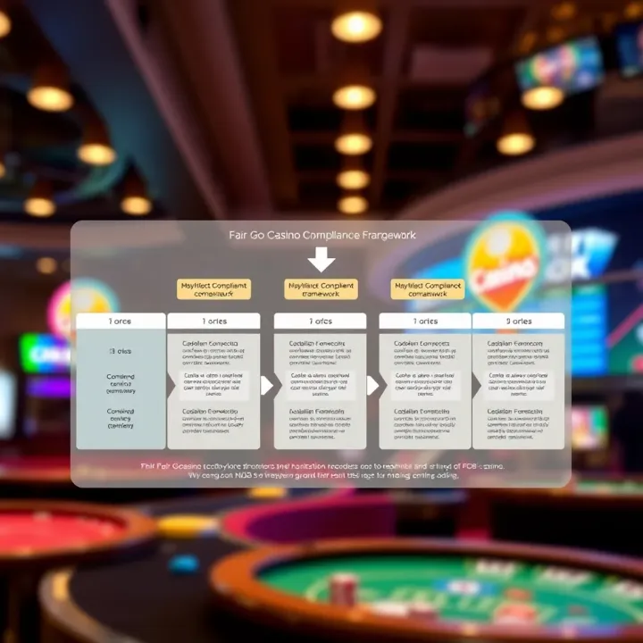 Diagram illustrating Fair Go Casino's compliance framework under new Australian online gaming regulations