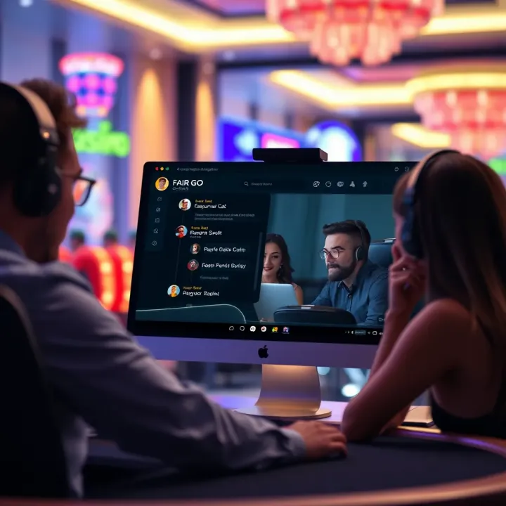 Customer support chat window with responsive team assisting a player with inquiries