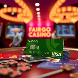 Overview of Deposit Methods at Fair Go Casino Various payment cards and digital wallets representing deposit methods at an online casino