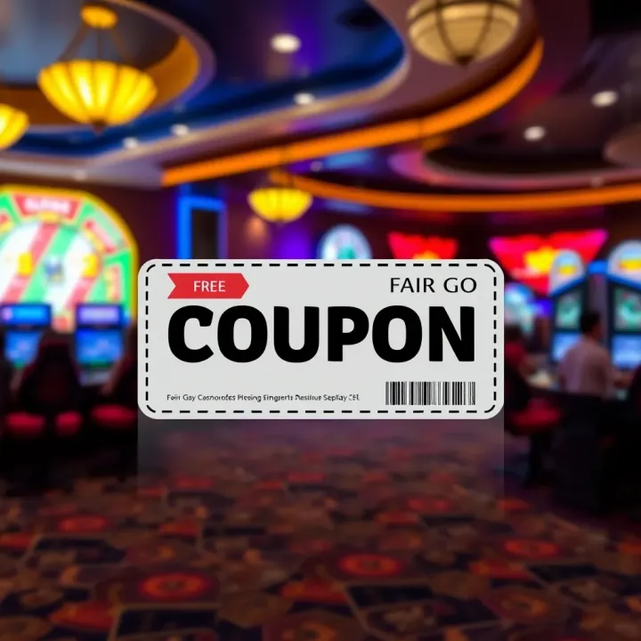 Digital Coupon Codes for Free Play at Fair Go Casino Graphic showing a digital coupon code with casino-themed background and glowing accents