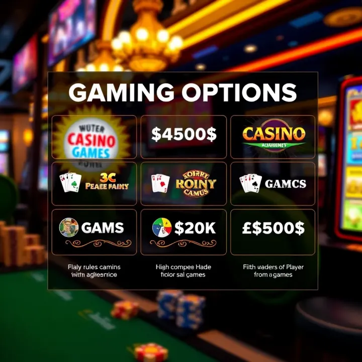 Graphic depicting various casino games available for players using the no rules bonus