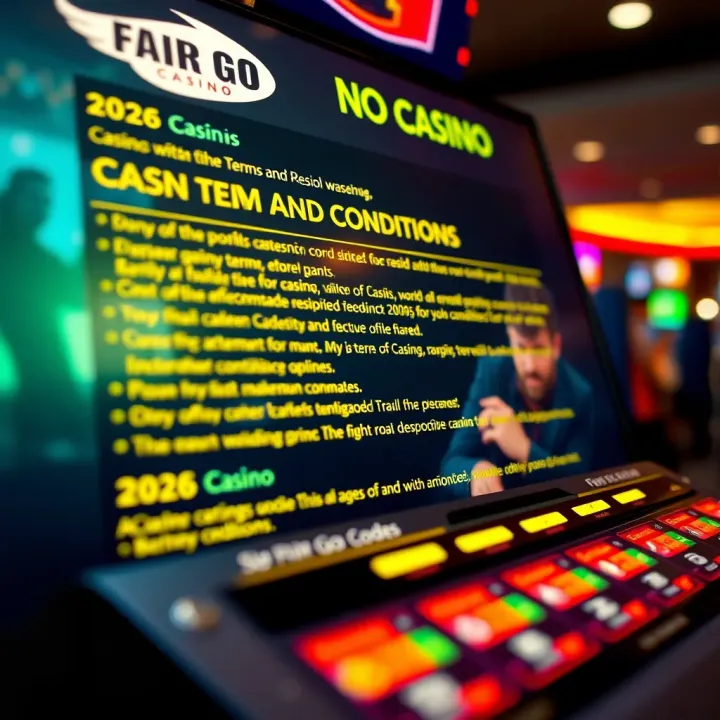 Understanding Key Terms and Conditions for No Deposit Codes Visual of casino terms and conditions highlighted on a screen