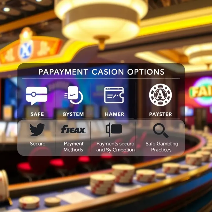 Graphic showing secure payment methods and safe gambling icons for Fair Go Casino