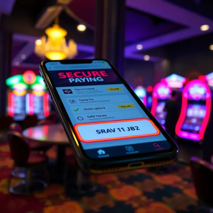 Secure payment options and safety features highlighted on a touchscreen smartphone
