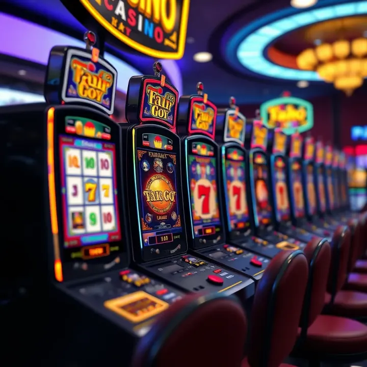 Online casino interface showing slot machine games available at Fair Go Casino