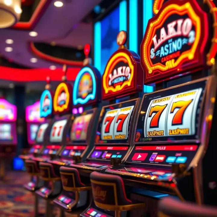 Slot Machine Games with No Deposit Bonus at Fair Go Casino Bright casino slot machine with lucky sevens and jackpot symbols illustrating games available with no deposit bonus