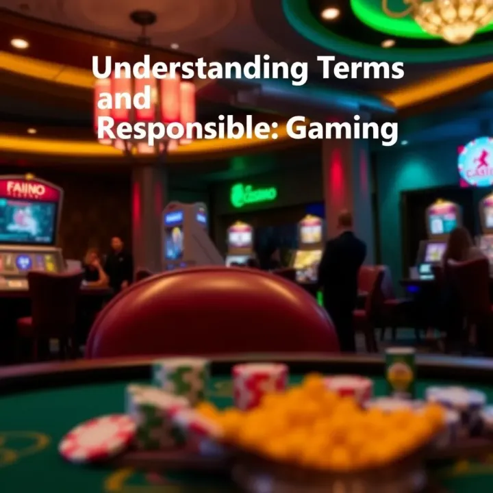 Visual representation of terms and conditions highlighting responsible gaming practices