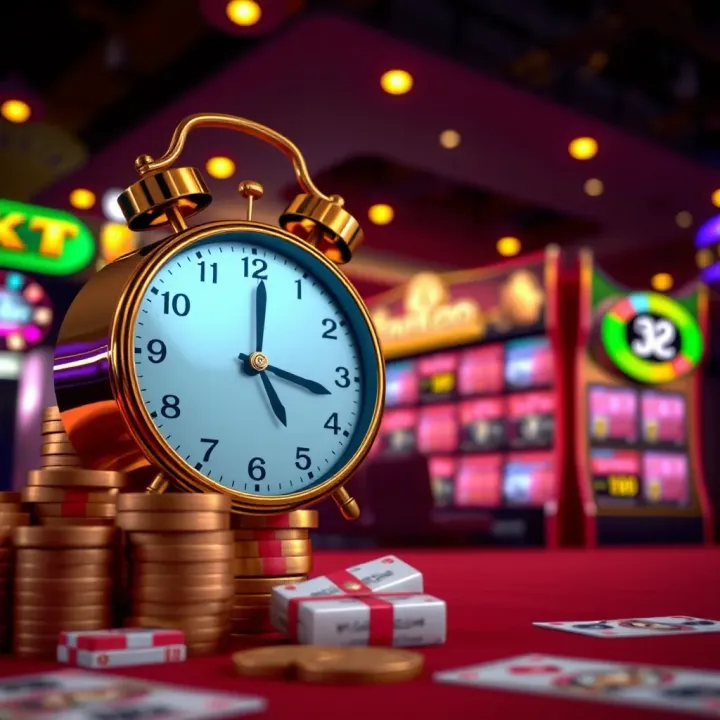 Clock and money symbols representing withdrawal timeframes and fees at Fair Go Casino