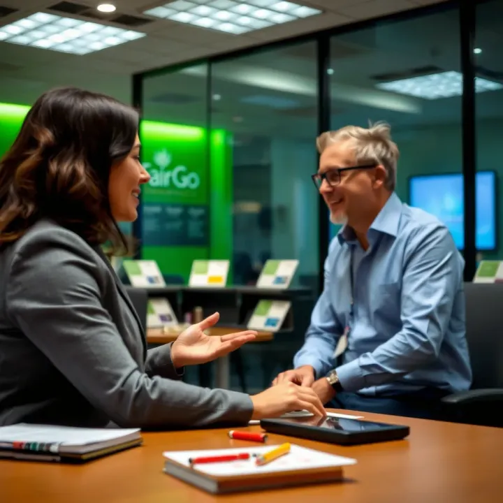 Loan officer discussing accessible lending options with a client in a Mandurah office