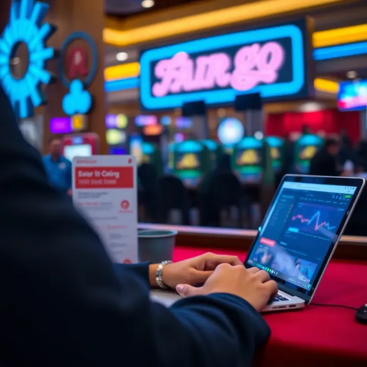 Person using laptop to access online financial services and support
