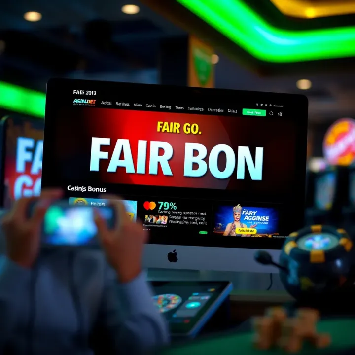 Illustration of a computer screen displaying an Australian online betting website with promotional bonus offers highlighted