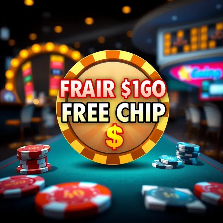 Illustration showing a digital bonus offer with casino chips and dollar signs