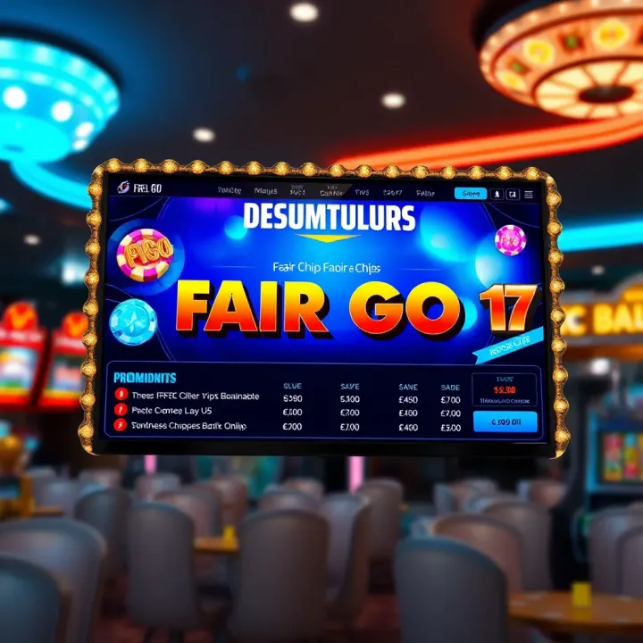 Online casino screen displaying Fair Go free chip promotion details