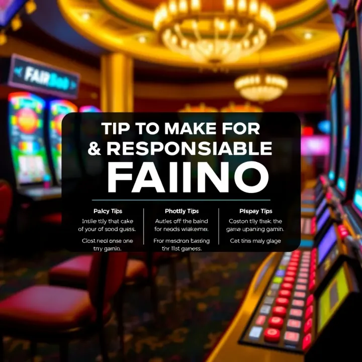 Graphic showing responsible gaming tips for bonus users