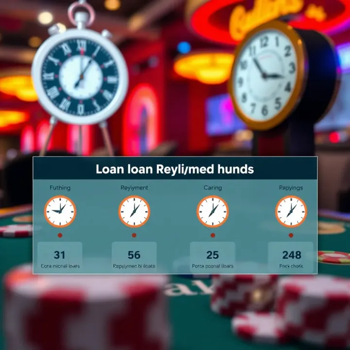 Graphic showing diverse repayment options with clocks and calendar icons