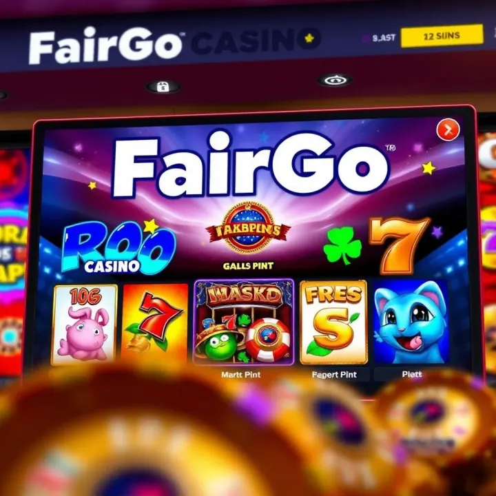 FairGo Casino Game Selection Featuring Diverse Slots FairGo Casino Australia homepage showcasing a variety of slot games with vibrant graphics and Australian-themed icons