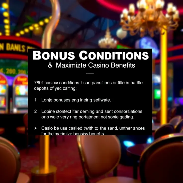 Graphic depicting terms and conditions of casino bonuses with tips for maximizing benefits