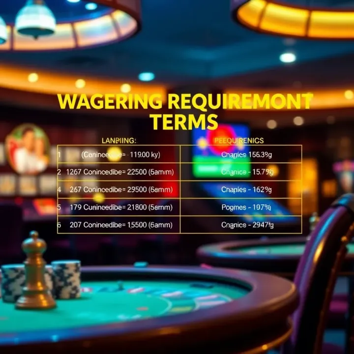 Graphic showing wagering requirements and promotional terms at FairGo Casino