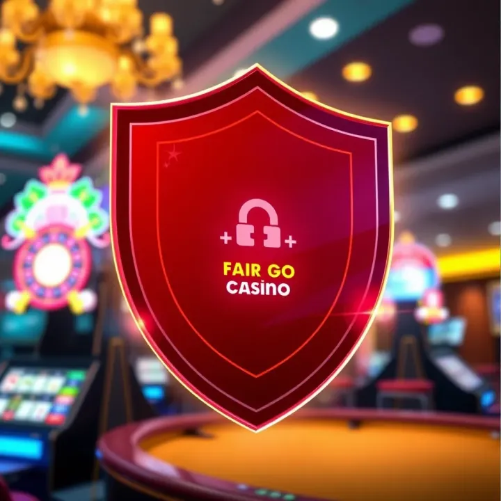 Secure digital shield symbol highlighting the safety and protection features of the Fair Go Casino app