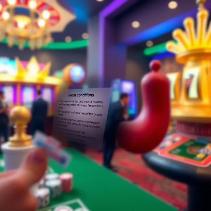 Graphic showing terms and conditions symbolizing wagering requirements and bonus usage guidelines