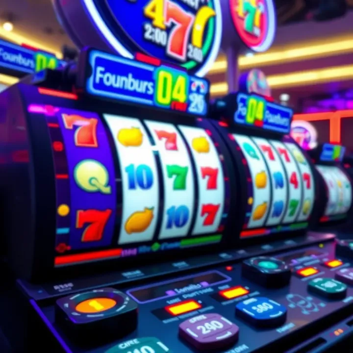 Colorful online pokies reels with various classic symbols and icons